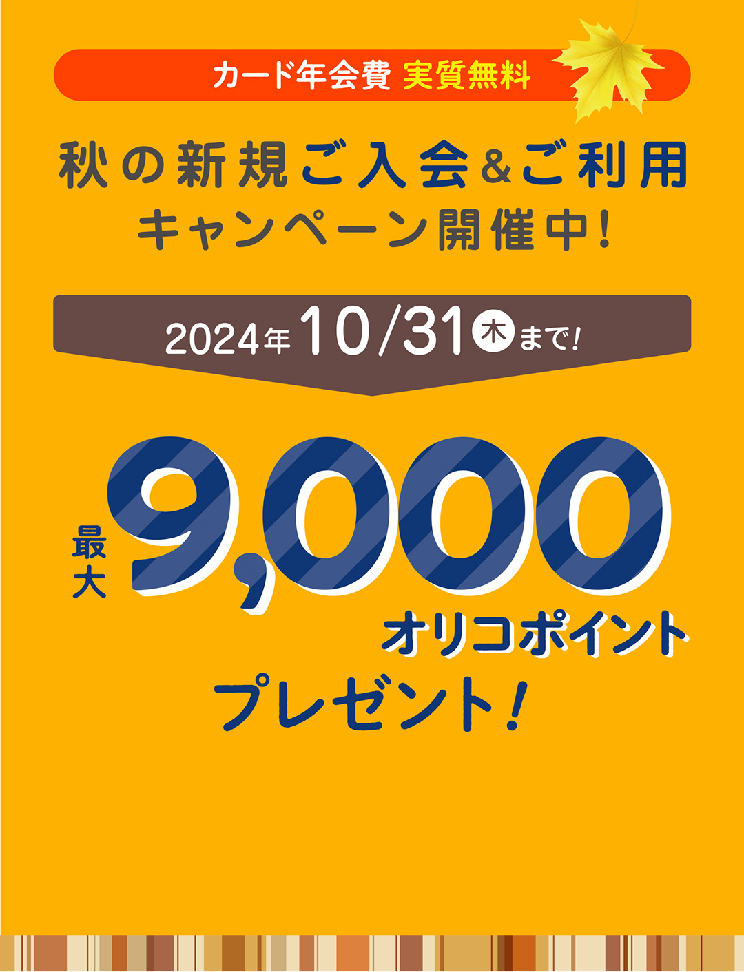 カード年会費実質無料 新規ご入会＆ご利用キャンペーン開催中！今なら最大20000円相当プレゼント